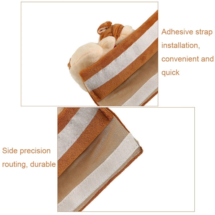 002 Cute Cartoon Thicked Seat Belt Anti-Strangled Protective Cushion, Length: