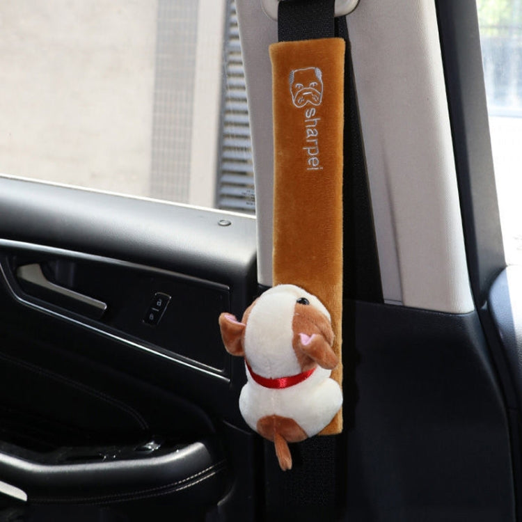 002 Cute Cartoon Thicked Seat Belt Anti-Strangled Protective Cushion, Length: