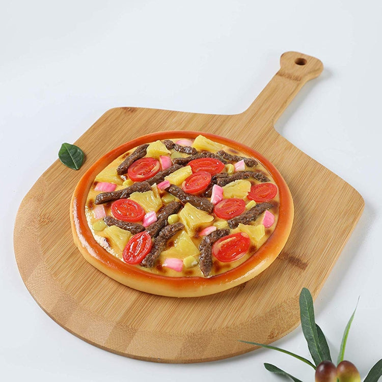 Bamboo Pizza Paddle Cheese Steak Baking Serving Tray Cutting Chopping Board