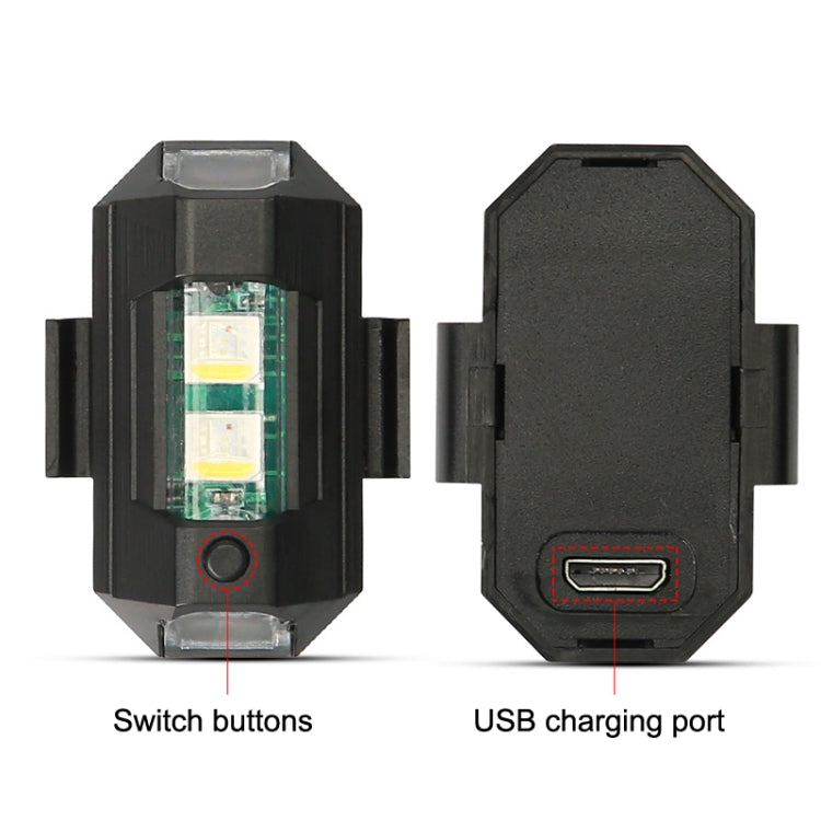 M1 Motorcycle Bicycle Aircraft Explosion Lights Cruise Flashing Anti-Rear-End Collision Light