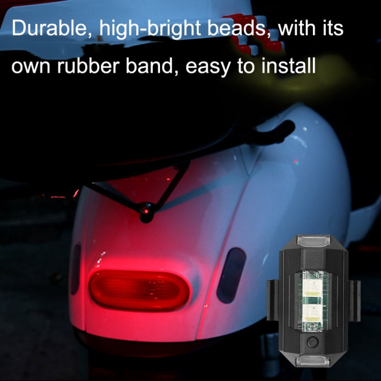 M1 Motorcycle Bicycle Aircraft Explosion Lights Cruise Flashing Anti-Rear-End Collision Light