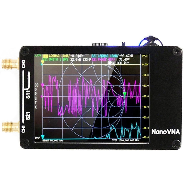 NANOVNA-H Upgraded Version 2.8 Inch TFT 50Khz-1.5Ghz Vector Network Antenna Analyzer MF HF VHF UHF With SD Card