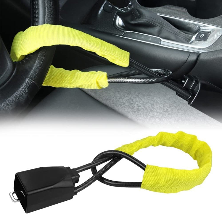 S308 Car Steering Wheel Wire Rope Lock Security Anti-theft Locks