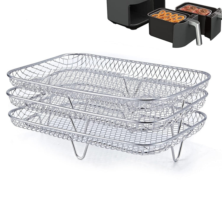 Air Fryer Accessories Three-Layer Steam Rack Stackable Dehydration Rack