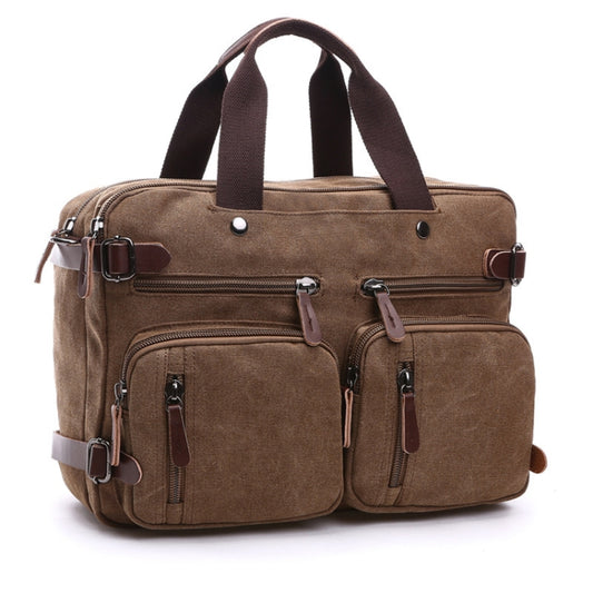 Casual Canvas Three-Purpose Business Briefcase Computer Bag