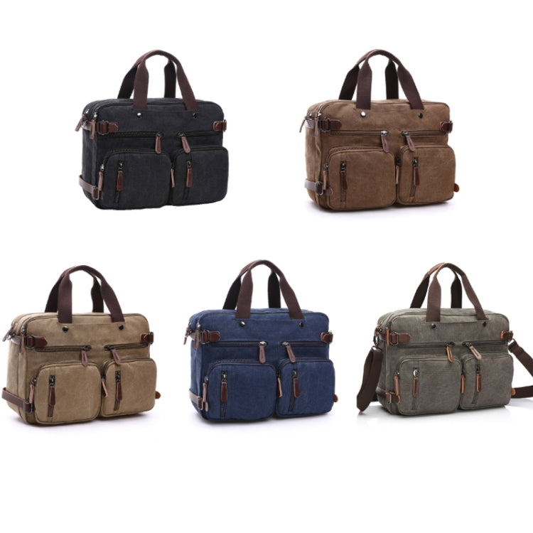 Casual Canvas Three-Purpose Business Briefcase Computer Bag