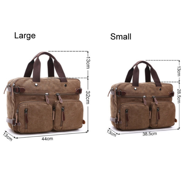 Casual Canvas Three-Purpose Business Briefcase Computer Bag