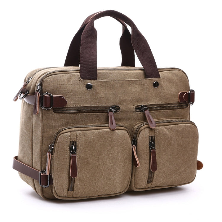 Casual Canvas Three-Purpose Business Briefcase Computer Bag