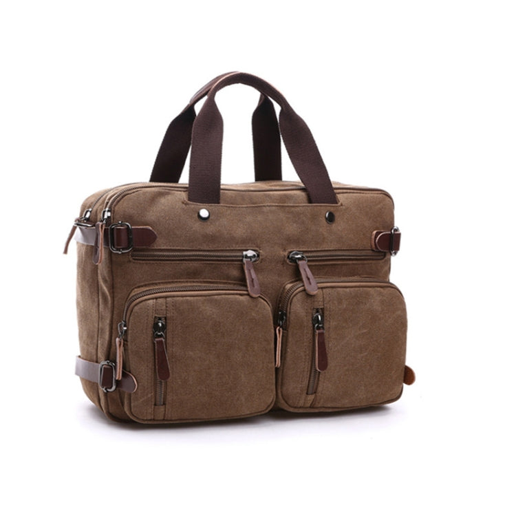 Casual Canvas Three-Purpose Business Briefcase Computer Bag