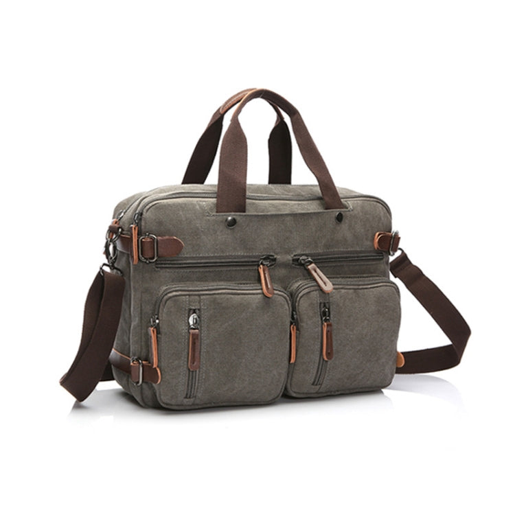 Casual Canvas Three-Purpose Business Briefcase Computer Bag