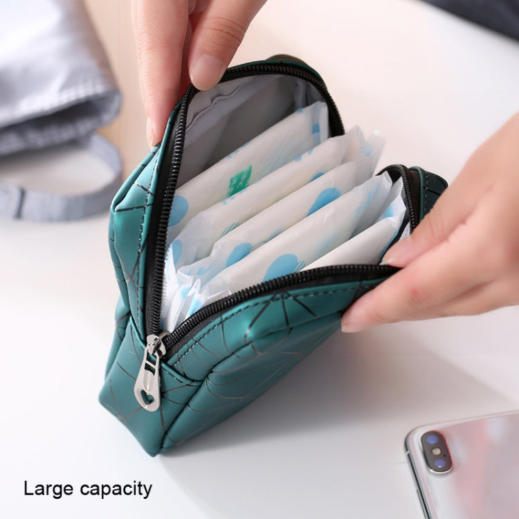 XH8214 Portable Sanitary Napkin Storage Bag Large Capacity Waterproof Coin Bag, XH8214 Plant Green, XH8214 Black, XH8214 Fluorescence, XH8214 Sky Blue, XH8214 Cherry Pink, XH8214 Apricot