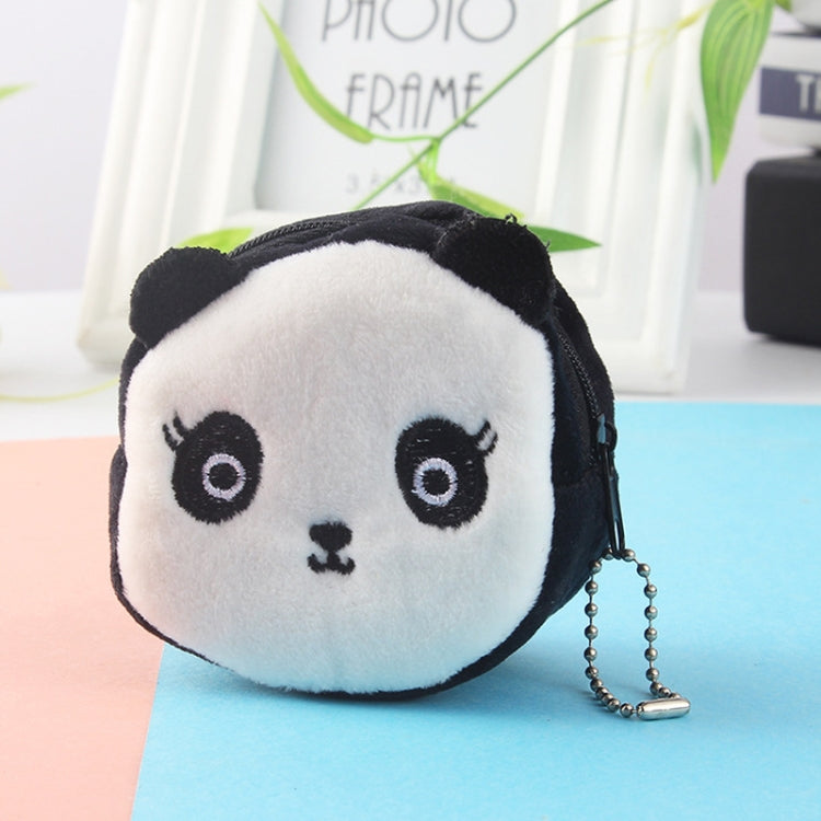 2pcs Children Cartoon Plush Three-dimensional Key Coin Purse