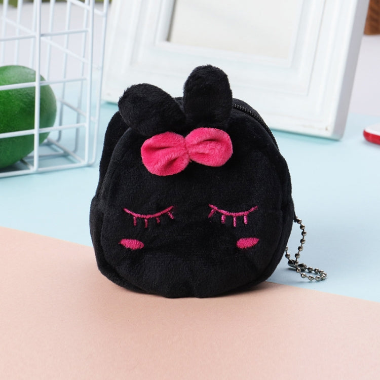 2pcs Children Cartoon Plush Three-dimensional Key Coin Purse
