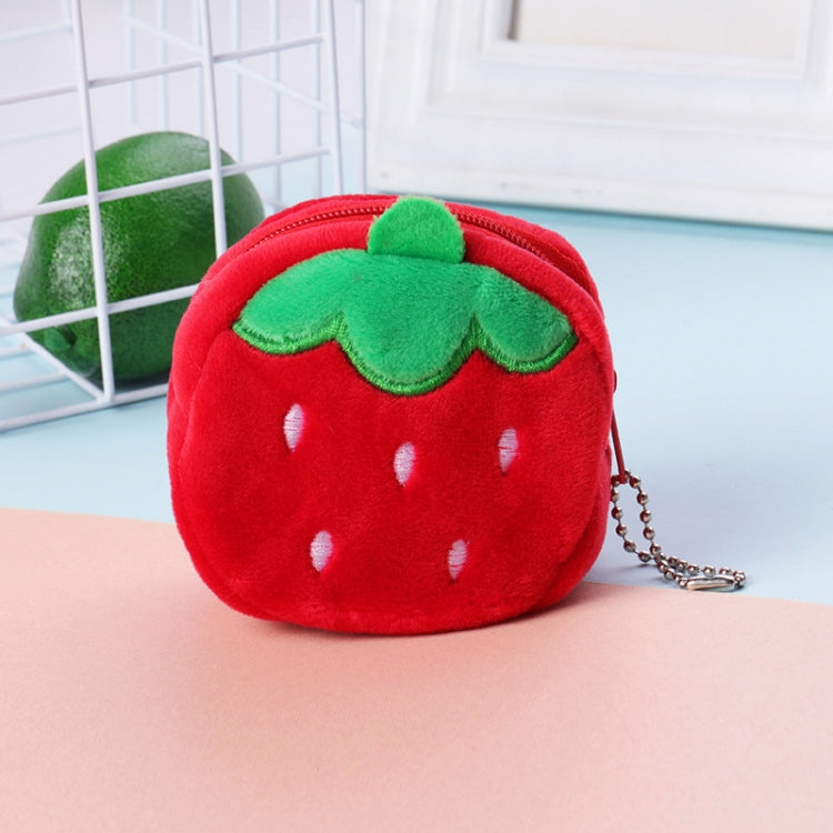 2pcs Children Cartoon Plush Three-dimensional Key Coin Purse
