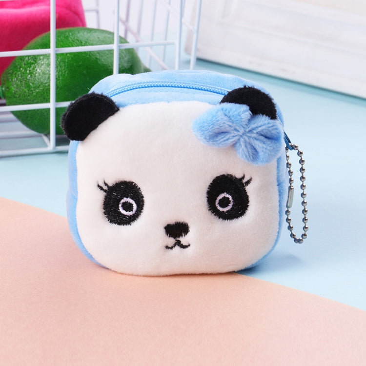 2pcs Children Cartoon Plush Three-dimensional Key Coin Purse