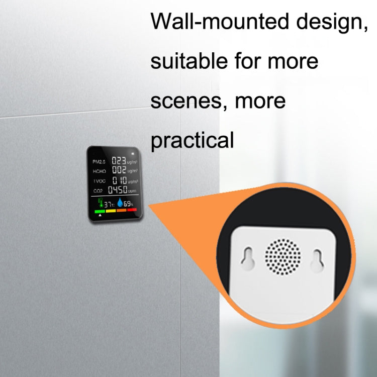 ZN-2COWT 6 In 1 PM2.5 Infrared Sensor CO2 Formaldehyde TVOC Temperature Humidity Detector