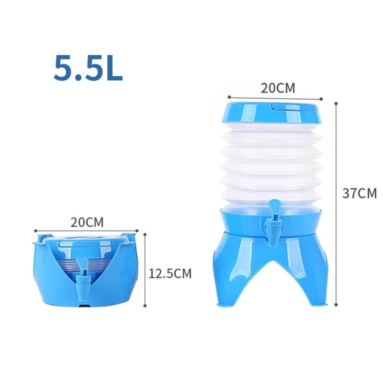 Outdoor Camping Portable Car Retractable Folding Bucket With Faucet, Capacity: