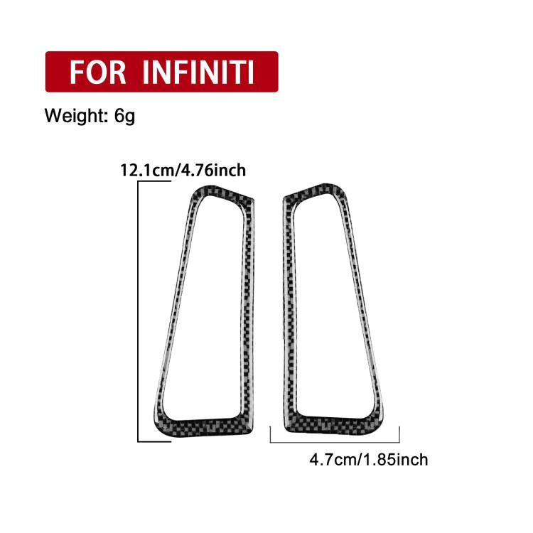 For Infiniti G35/G37/G25/Q60 2pcs /Set Universal Defogger Air Outlet Sticker For Left And Right Drive