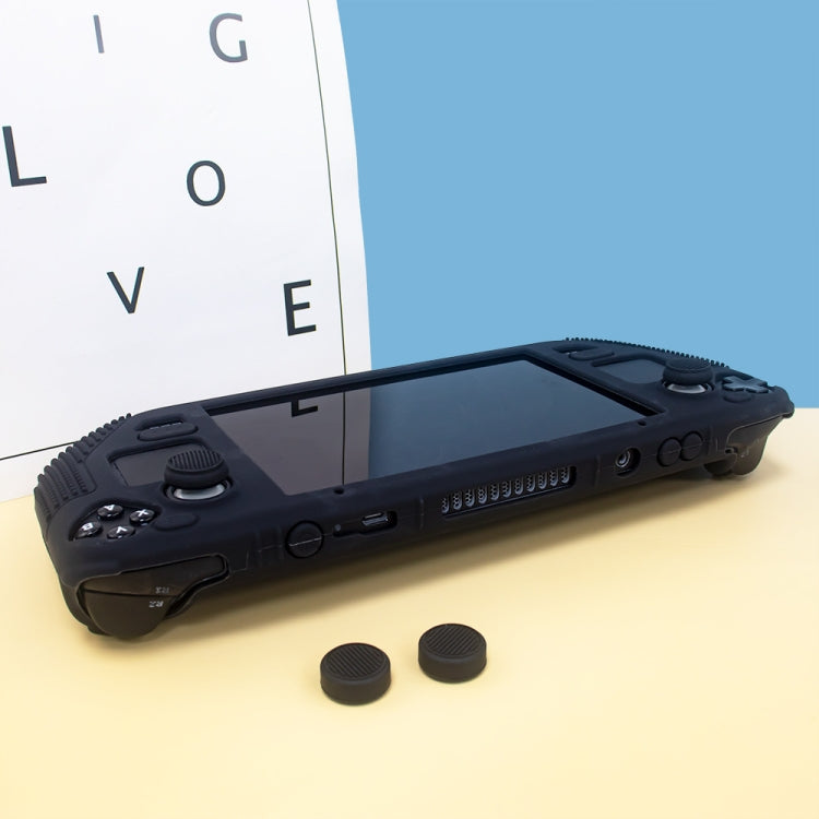 For Steam Deck V V4-1 Silicone Non-slip Protective Case for Pocket Consoles with Holder Function