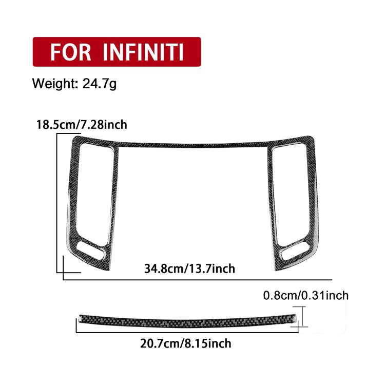 For Infiniti G35/G37/G25/Q60 2pcs/ Set Universal Central Air Outlet Sticker For Left And Right Drive