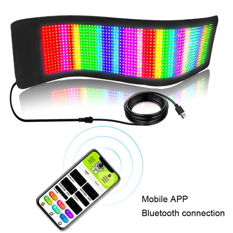 Car LED Flexible Display Cell Phone APP Control Bluetooth Connection