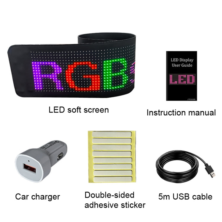 Car LED Flexible Display Cell Phone APP Control Bluetooth Connection