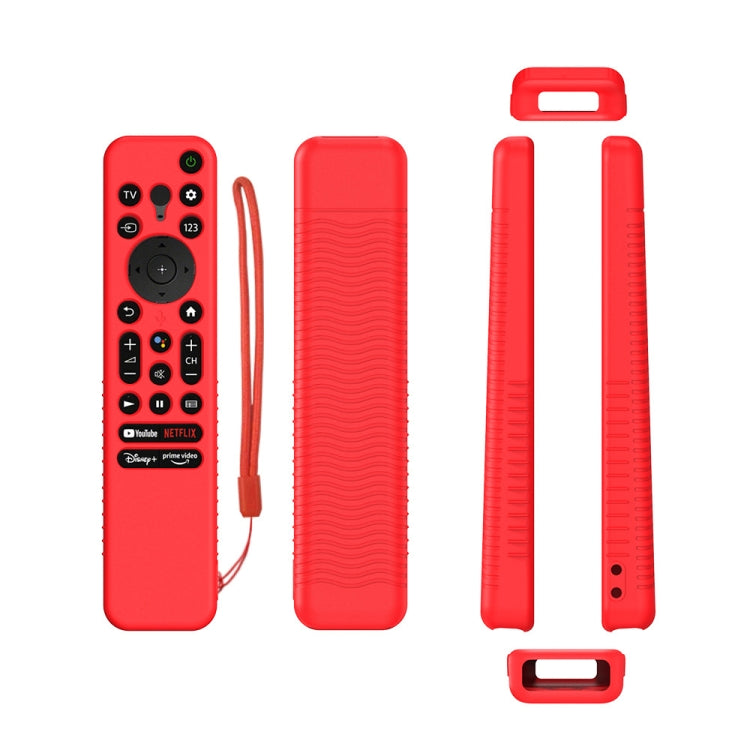 Y56 Voice Remote Silicone Anti-Fall Protective Case For Sony RMF-TX800U/C/P/T/900U, For Sony RMF-TX800U/C/P/T/900U(Blue), For Sony RMF-TX800U/C/P/T/900U(Red), For Sony RMF-TX800U/C/P/T/900U(Luminous Blue), For Sony RMF-TX800U/C/P/T/900U(Luminous Green)