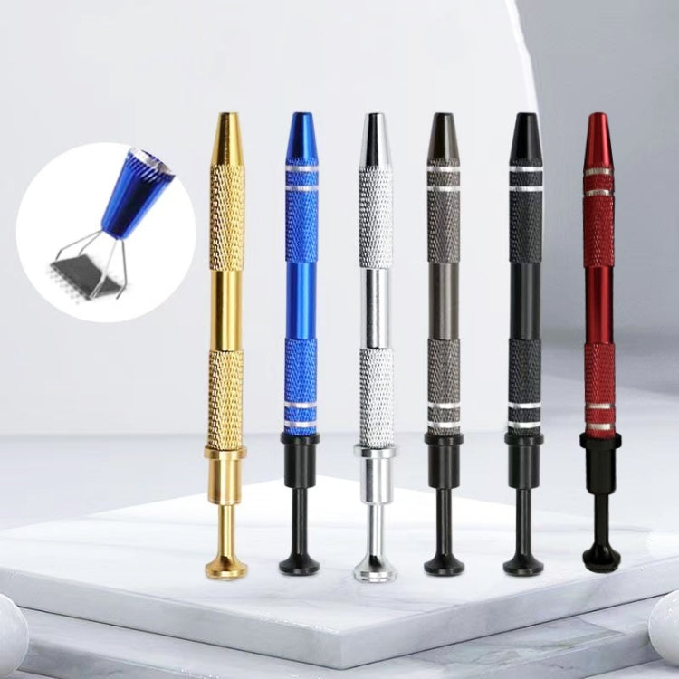 2pcs IC Chip Picker Electronic Component Parts Picker Capacitor IC Grabber Clips, 2pcs Gold, 2pcs Silver, 2pcs Red, 2pcs Dark Brown, 2pcs Blue, 2pcs Black