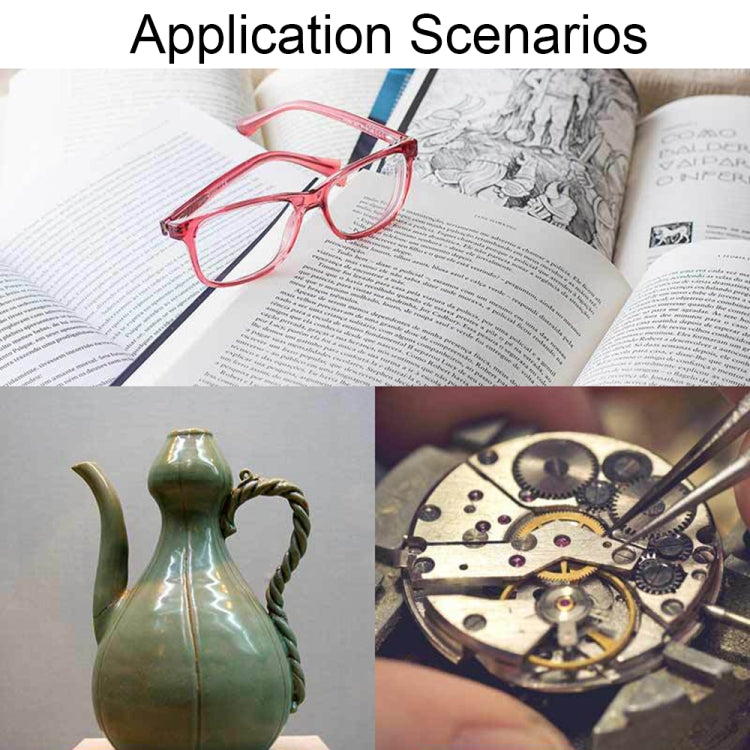 9882(RD) 60X Mini HD Banknote Detection Optical Microscope with LED Light, Color: