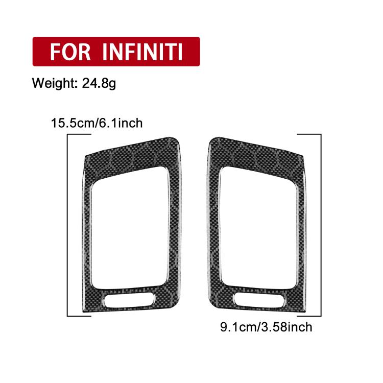 For Infiniti G35/G37/G25/Q60 2pcs /Set Universal Air Outlet Sticker For Left And Right Driving