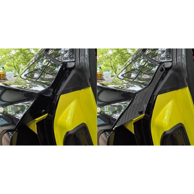 For Chevrolet Corvette C8 2pcs /Set Rear Door Inner Frame Sticker