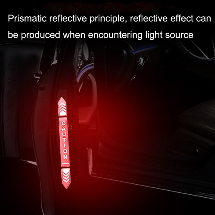5sets Car Opening Door Anti-Collision Safety Warning Reflector