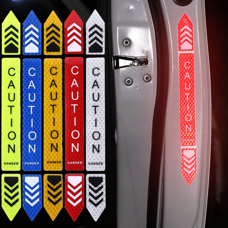 5sets Car Opening Door Anti-Collision Safety Warning Reflector