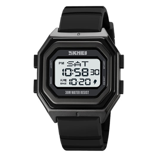 SKMEI 1875 Men Outdoor Electronic Watch Timing Multi-Functional Watch, Style:, 1875 Silicone Band White Machine, 1875 Silicone Band Black Machine, 1875 Steel Band White Machine, 1875 Steel Band Black Machine