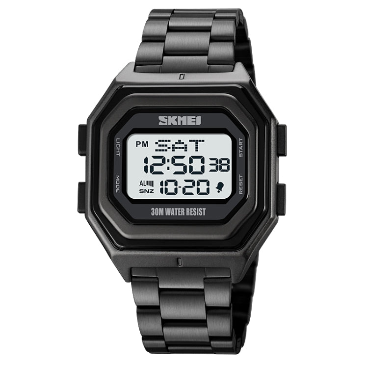 SKMEI 1875 Men Outdoor Electronic Watch Timing Multi-Functional Watch, Style:, 1875 Silicone Band White Machine, 1875 Silicone Band Black Machine, 1875 Steel Band White Machine, 1875 Steel Band Black Machine