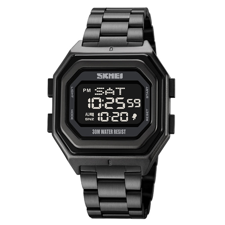SKMEI 1875 Men Outdoor Electronic Watch Timing Multi-Functional Watch, Style:, 1875 Silicone Band White Machine, 1875 Silicone Band Black Machine, 1875 Steel Band White Machine, 1875 Steel Band Black Machine