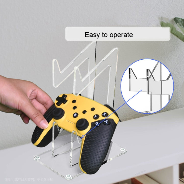 Acrylic Double Layer Game Handle Storage Bracket for PS4/ PS5/PS3