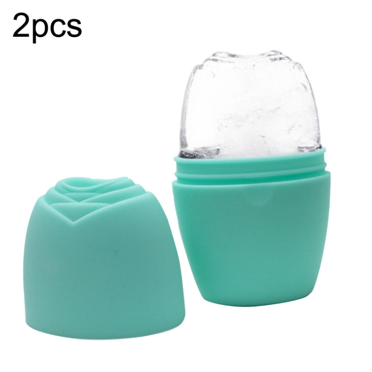 2pcs L-03-01 Face Ice Apparatus Massage Ice Roller Beauty Makeup Silicone Face Ice Tray, Makeup Olive Green With Hole, Makeup Vitality Orange With Hole, Makeup Charm Purple With Hole, Makeup Blue With Hole, Makeup Rose Red With Hole                    ...