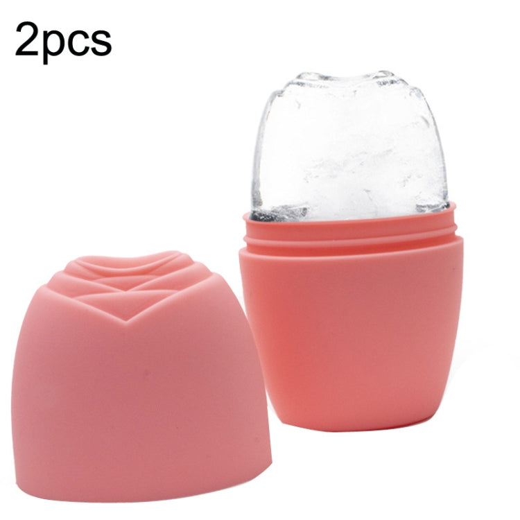2pcs L-03-01 Face Ice Apparatus Massage Ice Roller Beauty Makeup Silicone Face Ice Tray, Makeup Olive Green With Hole, Makeup Vitality Orange With Hole, Makeup Charm Purple With Hole, Makeup Blue With Hole, Makeup Rose Red With Hole                    ...
