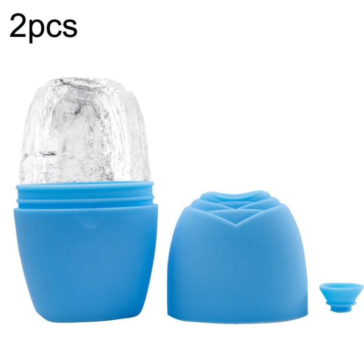 2pcs L-03-01 Face Ice Apparatus Massage Ice Roller Beauty Makeup Silicone Face Ice Tray, Makeup Olive Green With Hole, Makeup Vitality Orange With Hole, Makeup Charm Purple With Hole, Makeup Blue With Hole, Makeup Rose Red With Hole                    ...