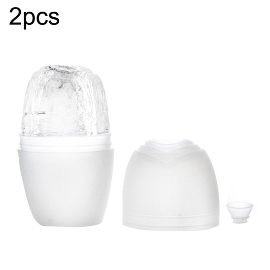 2pcs L-03-01 Face Ice Apparatus Massage Ice Roller Beauty Makeup Silicone Face Ice Tray