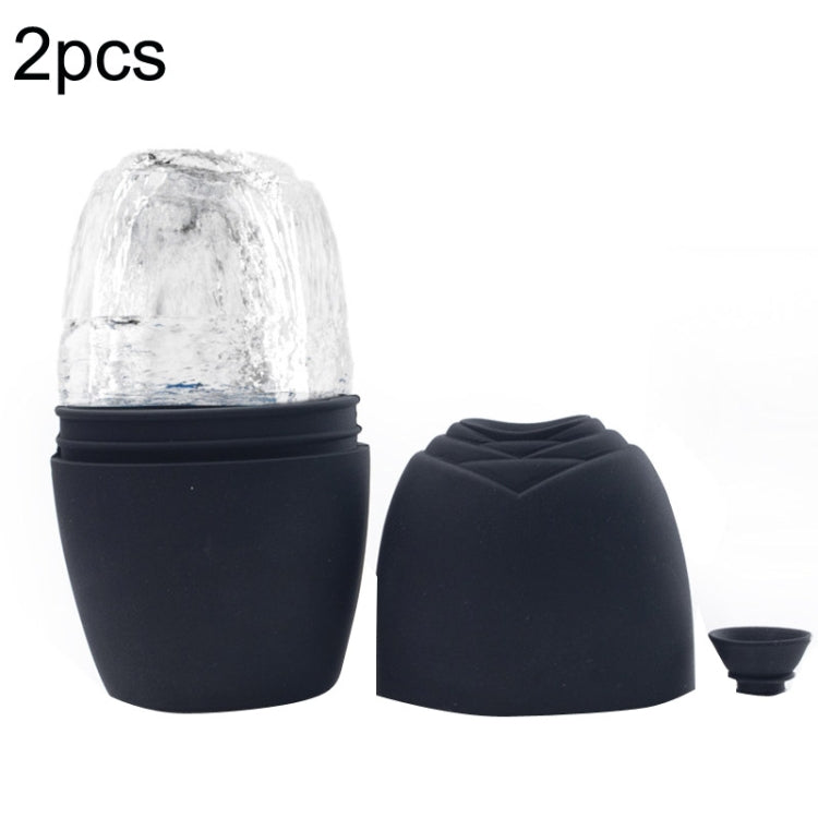 2pcs L-03-01 Face Ice Apparatus Massage Ice Roller Beauty Makeup Silicone Face Ice Tray, Makeup Olive Green With Hole, Makeup Vitality Orange With Hole, Makeup Charm Purple With Hole, Makeup Blue With Hole, Makeup Rose Red With Hole                    ...