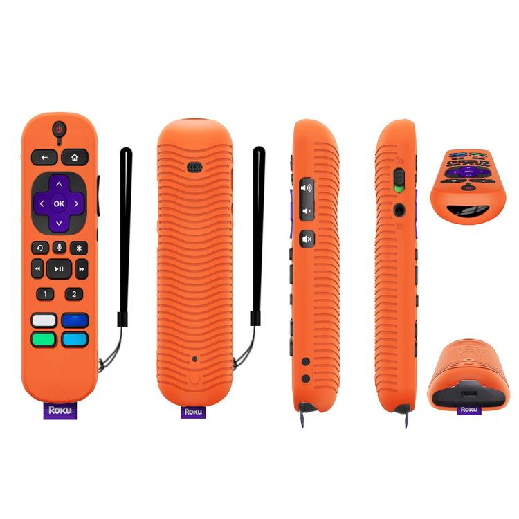 For TCL Roku Voice Remote Pro Y30 Remote Control Shockproof Silicone Protective Case, For TCL Roku Voice Remote Pro(Luminous Blue), For TCL Roku Voice Remote Pro(Luminous White), For TCL Roku Voice Remote Pro(Black), For TCL Roku Voice Remote Pro(Orang...