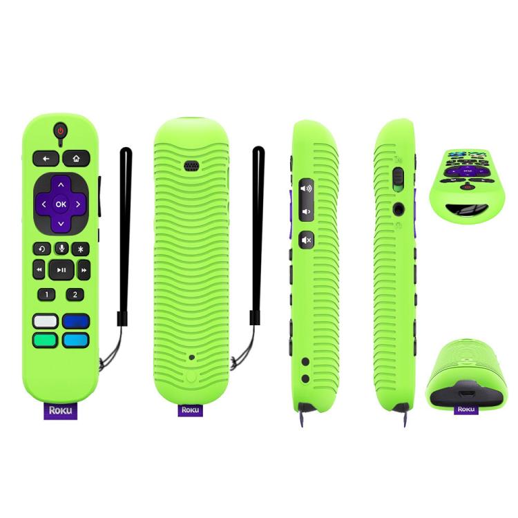 For TCL Roku Voice Remote Pro Y30 Remote Control Shockproof Silicone Protective Case, For TCL Roku Voice Remote Pro(Luminous Blue), For TCL Roku Voice Remote Pro(Luminous White), For TCL Roku Voice Remote Pro(Black), For TCL Roku Voice Remote Pro(Orang...