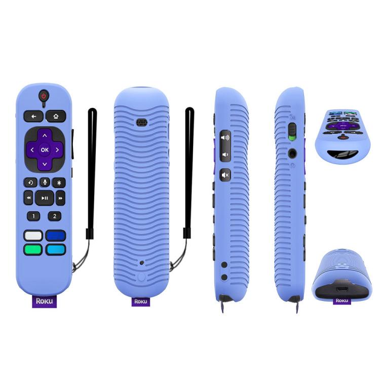 For TCL Roku Voice Remote Pro Y30 Remote Control Shockproof Silicone Protective Case, For TCL Roku Voice Remote Pro(Luminous Blue), For TCL Roku Voice Remote Pro(Luminous White), For TCL Roku Voice Remote Pro(Black), For TCL Roku Voice Remote Pro(Orang...