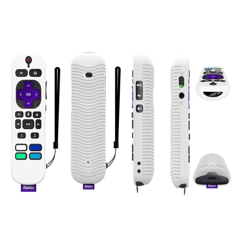 For TCL Roku Voice Remote Pro Y30 Remote Control Shockproof Silicone Protective Case, For TCL Roku Voice Remote Pro(Luminous Blue), For TCL Roku Voice Remote Pro(Luminous White), For TCL Roku Voice Remote Pro(Black), For TCL Roku Voice Remote Pro(Orang...
