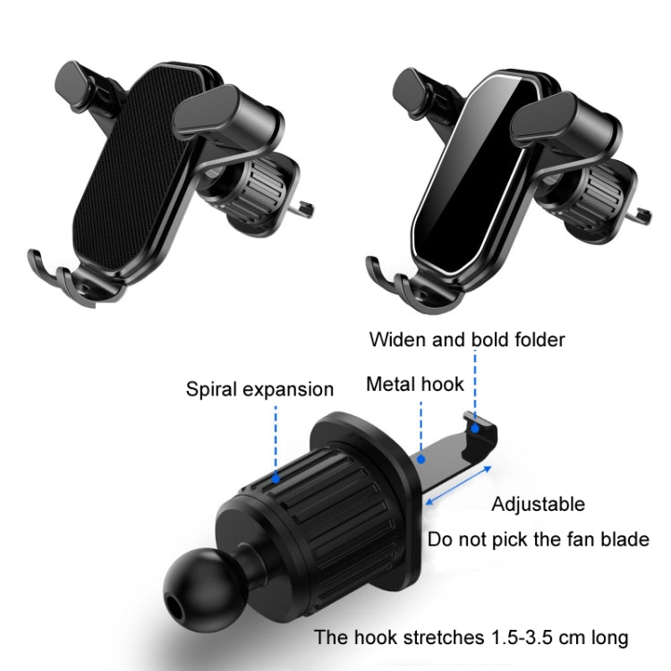 Car Air Outlet Upside-down Hook Strong Mobile Phone Holder