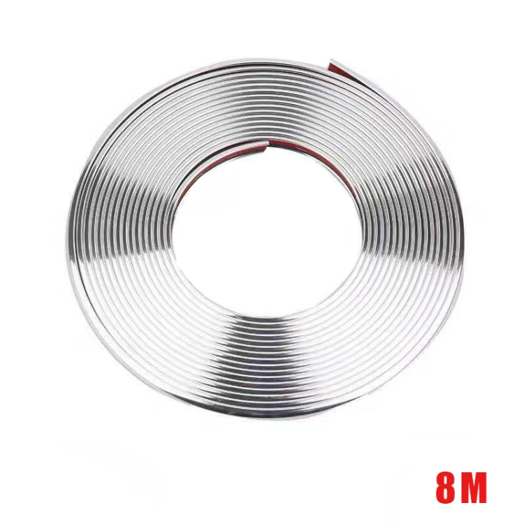 W12 8m/roll Car Universal Reflective Wheel Electroplating Decorative Strip