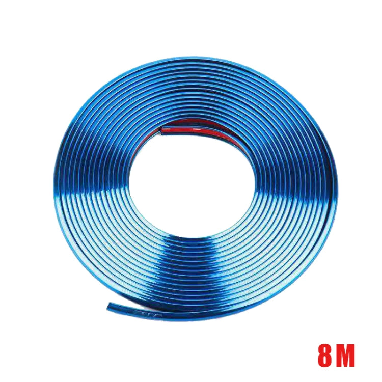 W12 8m/roll Car Universal Reflective Wheel Electroplating Decorative Strip