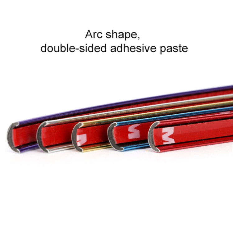 W12 8m/roll Car Universal Reflective Wheel Electroplating Decorative Strip